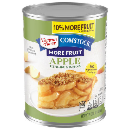 Duncan Hines Pie Filling & Topping, Apple, More Fruit