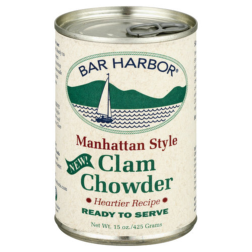 Bar  Harbor Clam Chowder, Manhattan Style