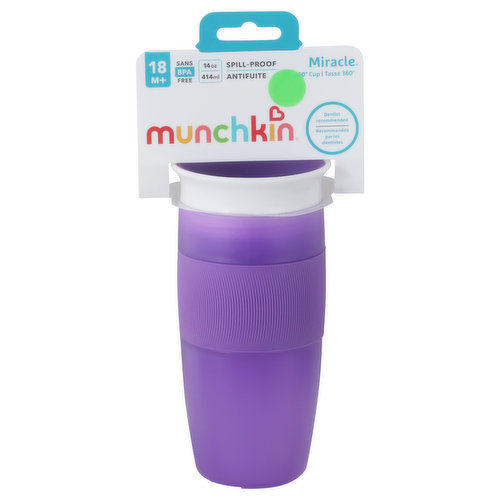 Munchkin Miracle Cup, 360 Degrees, 7 Ounce, 6 M+ - 2 cups