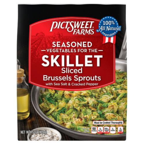 Pictsweet Farms Seasoned Vegetables for the Skillet Sliced Brussels Sprouts