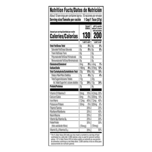 Frosted Flakes Nutrition Facts With Milk | Blog Dandk