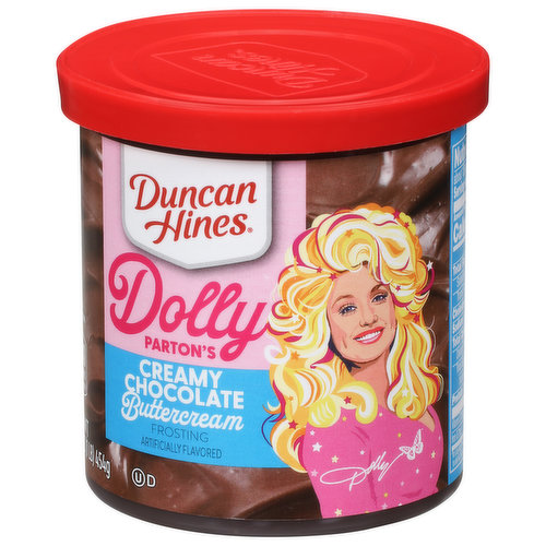 Duncan Hines Frosting, Creamy Chocolate Buttercream, Dolly Parton's