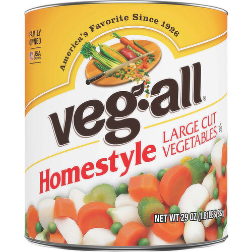 Veg-All Vegetables, Large Cut, Homestyle