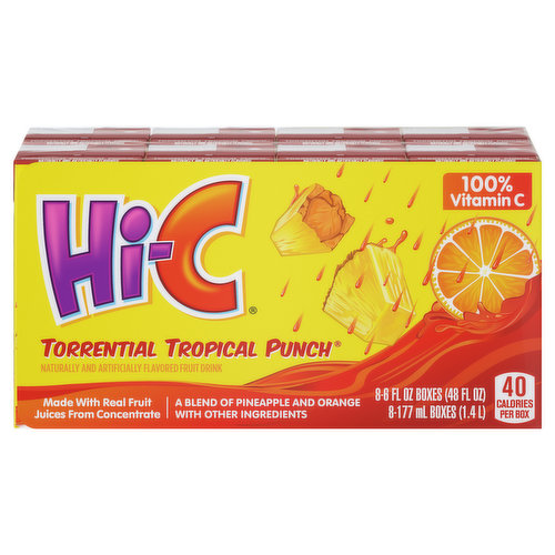 Hi-C  Torrential Tropical Punch Cartons