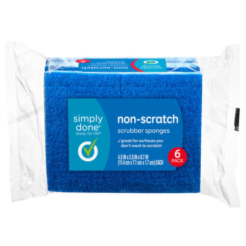 Simply Done Scrubber Sponges, Non-Scratch