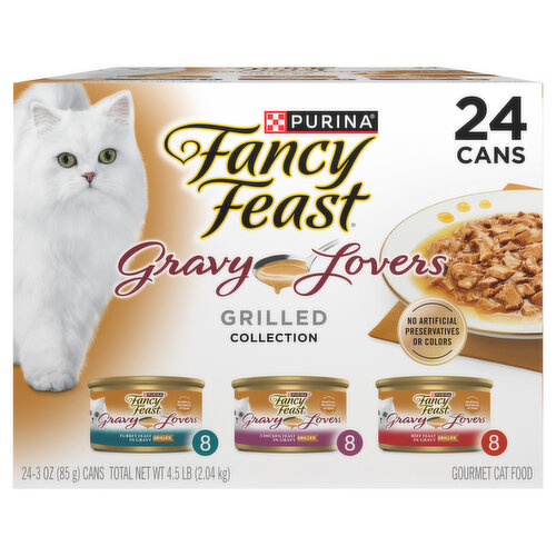 Fancy Feast Cat Food, Gourmet, Turkey Feast in Gravy/Chicken Feast in Gravy/Beef Feast in Gravy