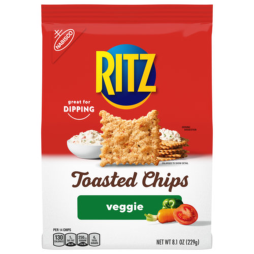 RITZ RITZ Toasted Chips Veggie , 8.1 oz