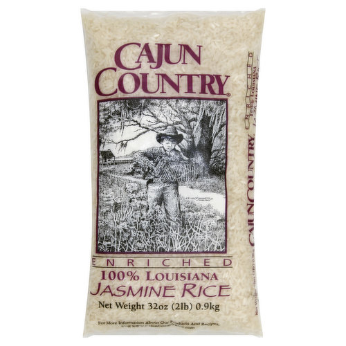 Cajun Country Rice, Enriched, 100% Louisiana, Jasmine