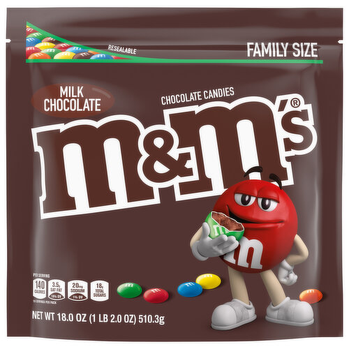 M&M'S Fudge Brownie Chocolate Candy Party Size, 34 oz Bag