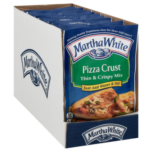 Martha White Pizza Crust, Thin & Crispy Mix