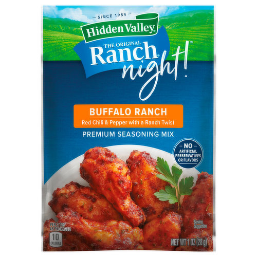 Hidden Valley Seasoning Mix, Premium, Buffalo Ranch