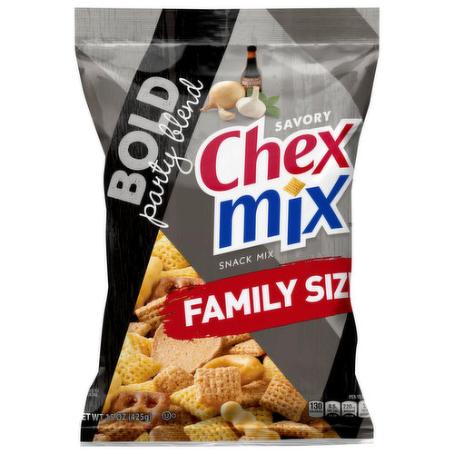 Chex Mix Snack Mix, Bold Party Blend, Savory, Family Size