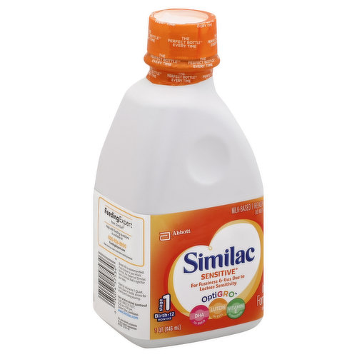 Similac Infant Formula, with Iron, Milk-Based, Ready to Feed, Stage 1 (Birth-12 Months)