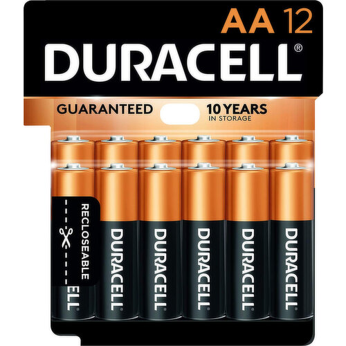 Duracell Batteries, Alkaline, AA, 12 Pack