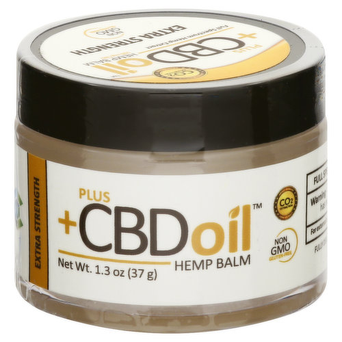 +CBD Oil Hemp Balm, Extra Strength