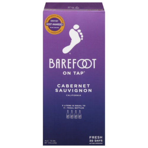 Barefoot Cellars On Tap Cabernet Sauvignon Red Wine