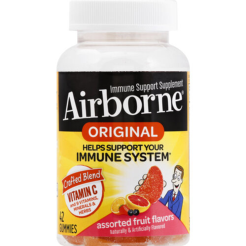 Airborne Immune System, Original, Gummies, Assorted Fruit Flavors