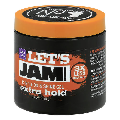 Lets Jam Shining & Conditioning Gel, Extra Hold 4.4 oz (125 g