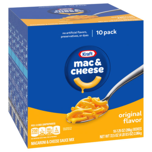 KRAFT MACARONI & CHEESE ORIGINAL (Pack of 10)