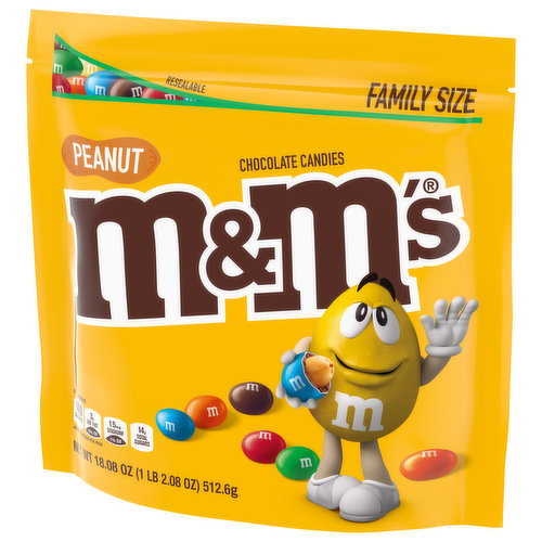 M&M's Peanut Chocolate Candies Family Size