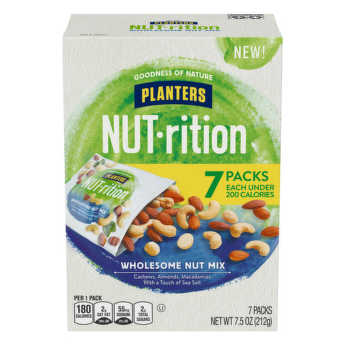 PLANTERS® NUT-RITION® Snack Nut Mix Essential Nutrients 5.5 oz bag