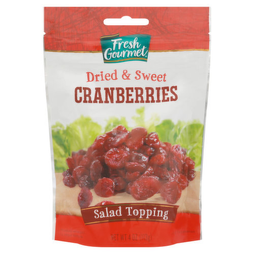 Fresh Gourmet Cranberries, Dried & Sweet