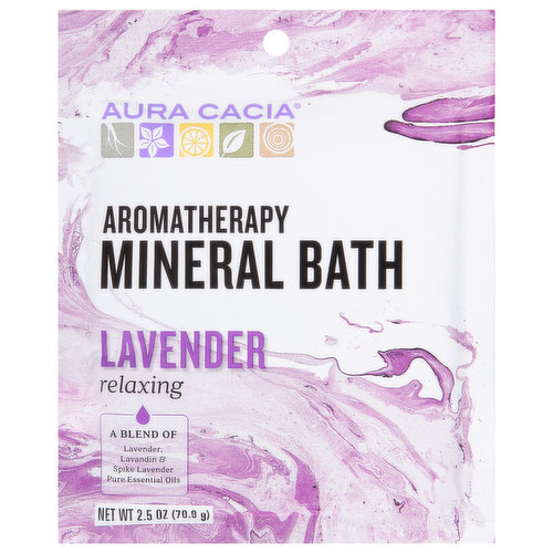 Aura Cacia Mineral Bath, Aromatherapy, Lavender, Relaxing