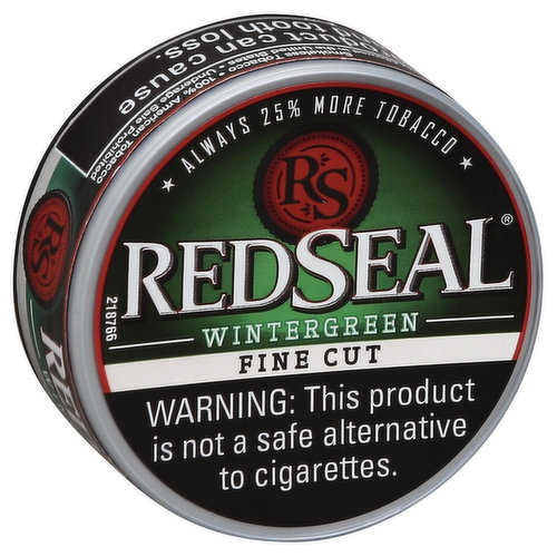 RedSeal Smokeless Tobacco, Fine Cut, Wintergreen