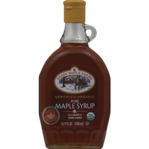 Shady Maple Farms Maple Syrup, Pure, Dark Amber