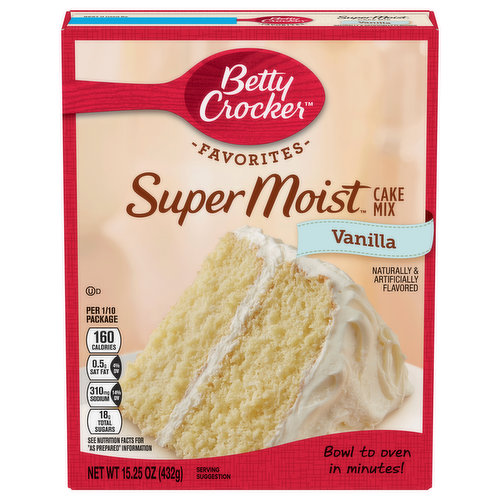 Betty Crocker Cake Mix, Vanilla