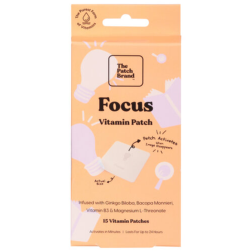 The Patch Brand Vitamin Patch, Focus