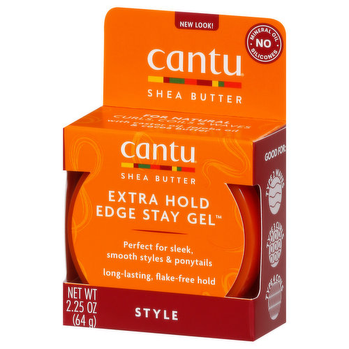 Cantu Stay Gel, Shea Butter, Extra Hold Edge - Super 1 Foods