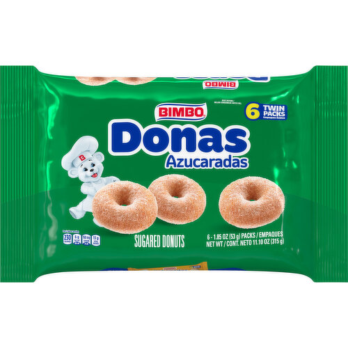 Bimbo Sugared Donuts, Twin Packs