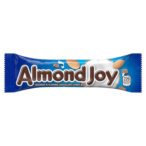 Ever hear of a tropical vacation inside a candy bar? When you need a moment to yourself, escape into a paradise of your own by biting into the delicious fusion of creamy chocolate, sweet coconut and whole almonds. No doubt, it's an ALMOND JOY candy bar! Indulging in this sweet combination is the perfect way to relax during the weekday craze or during an eventful weekend. Unwrap an ALMOND JOY chocolate candy for yourself or spread the joy with some of your favorite people. While it feels good to receive a tasty treat, it can feel even better to put a smile on someone else's face. If you're in the kitchen baking, stock up on a handful of candy bars and incorporate them into your brownies and bars! Chop a few ALMOND JOY bars and mix them into your bowl to create a chewy brownie with a slight crunch and coconutty surprise! It's a fun way to put a twist into your baking preparation and the best way to share some joy with your family. During the holidays, add these delicious treats to your Valentine's Day candy bags, Easter baskets, Halloween candy bowls and Christmas stockings.