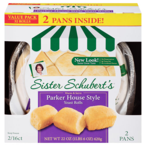 Sister Schubert's Yeast Rolls, Parker House Style, Value Pack