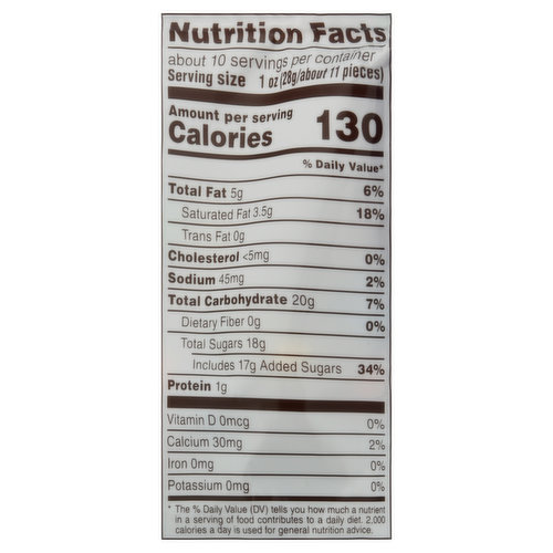 Nutrition & Ingredients for Caramel M&Ms