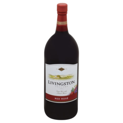 Grape wine with natural flavors. Winery estd. 1933. Borrowing on over 75 years of fine winemaking experience, each Livingston Cellars blend delivers impressive quality that consistently surpasses expectations. Easy to enjoy and share with others, Livingston Cellars is the perfect wine to bring friends and family together in toasting all the best moments life has to offer. Elderberry extract added. www.livingstoncellars.com. Alc. 8.5% by vol. Vinted and bottled by Livingston Cellars, Modesto, CA.