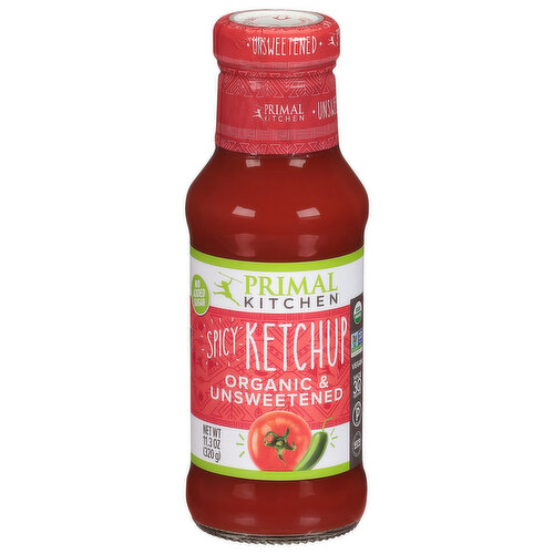 Primal Kitchen Ketchup, Organic & Unsweetened, Spicy