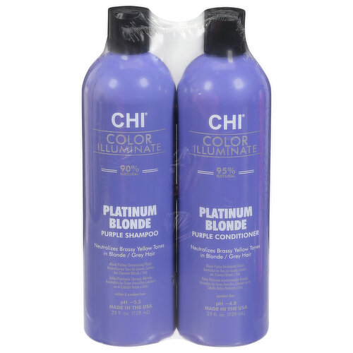 Chi Shampoo & Conditioner, Purple, Platinum Blonde