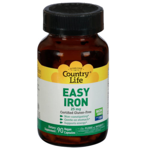 Country Life Easy Iron, 25 mg