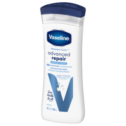 Vaseline Lotion, Non-Greasy, Advanced Repair, Fragrance Free - Brookshire's