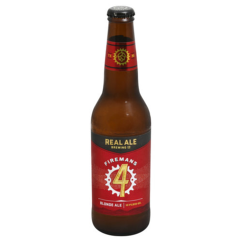 Real Ale Brewing Beer, Blond Ale, Firemans 4