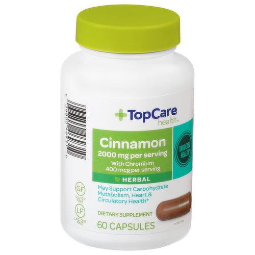TopCare Cinnamon, 2000 mg, Capsules, Herbal