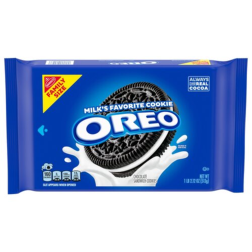 OREO Chocolate Sandwich Cookies, Family Size, 18.12 oz