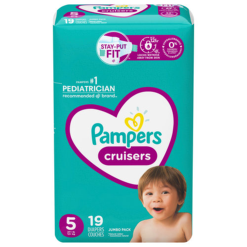 Pampers Diapers, 5 (27+ lb), Jumbo Pack