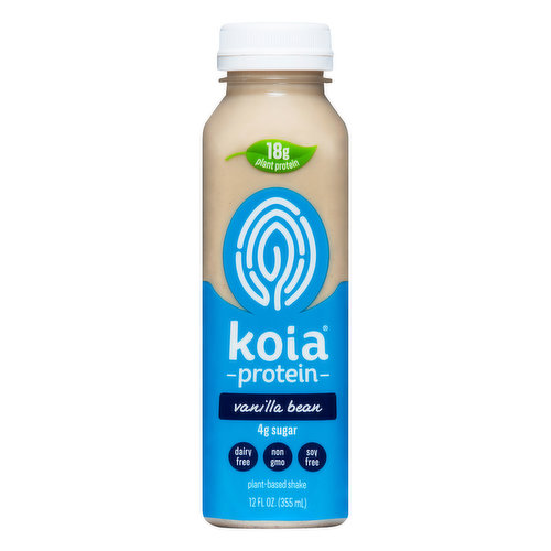 Koia Shake, Plant-Based, Protein, Vanilla Bean