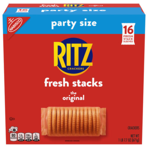 RITZ RITZ Fresh Stacks Original Crackers, Party Size, (16 Stacks)