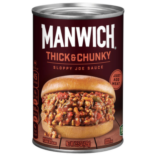 Manwich Sauce, Sloppy Joe, Thick & Chunky