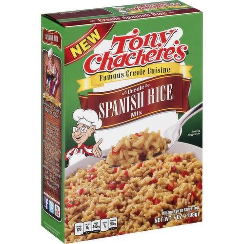 TONY CHACHERE'S Rice Mix, Spanish, Creole