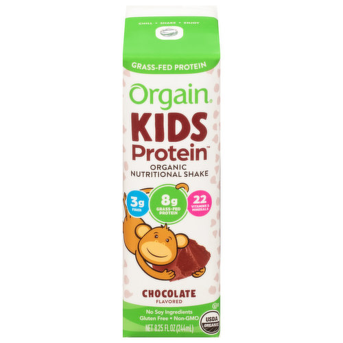 Orgain Kids 8g Protein Organic Nutritional Shake, Vanilla (8.25 fl